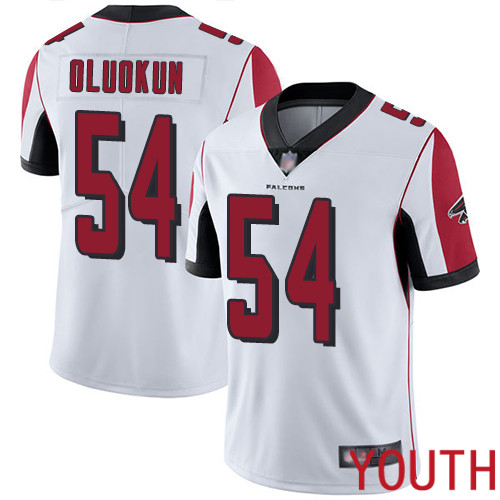 Atlanta Falcons Limited White Youth Foye Oluokun Road Jersey NFL Football #54 Vapor Untouchable